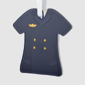 Gepersonaliseerde piloot kopilot Kerstmis Ornament (voorkant)