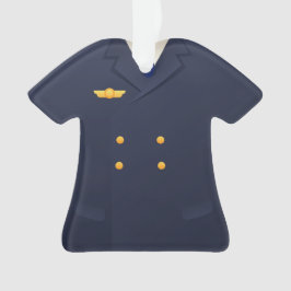 Gepersonaliseerde piloot kopilot Kerstmis Ornament