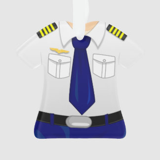 Gepersonaliseerde piloot kopilot kerstversiering ornament