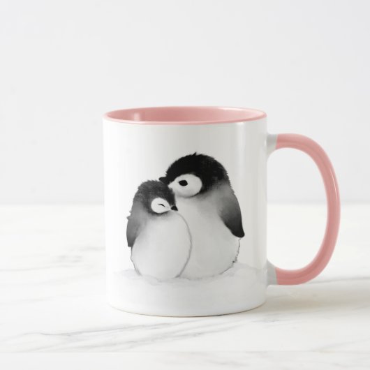 Gepersonaliseerde pinguïn mok (Rechts)