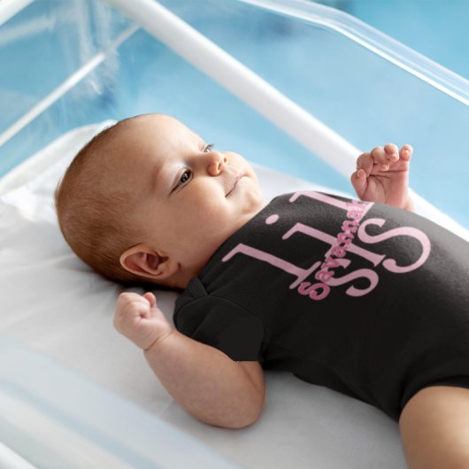 Gepersonaliseerde Pink Lil Sis Romper