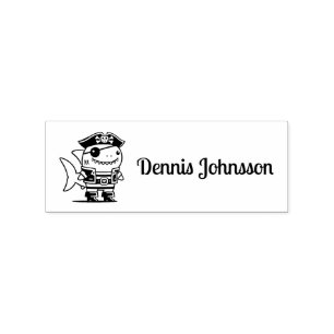 Gepersonaliseerde Pirate Shark Rubberstempel