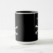 Gepersonaliseerde Pirate Skull Crossbones Coffee M Mok (Midden)