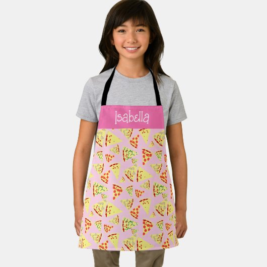 Gepersonaliseerde Pizza Slices Random Pattern Schort (Insitu)