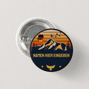 Gepersonaliseerde plaatsnaam Duitsland Rond design Ronde Button 3,2 Cm