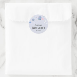 gepersonaliseerde planeet en ster Ronde Sticker