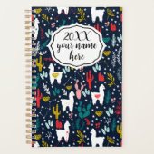 Gepersonaliseerde Planner met Alpacas (Voorkant)