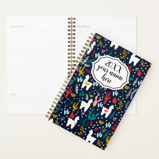 Gepersonaliseerde Planner met Alpacas (Display)