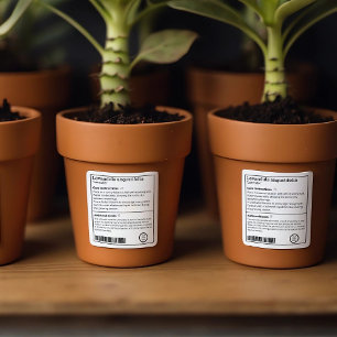 Gepersonaliseerde Plant Care  Plant Label Wijn Etiket