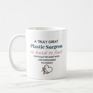 Gepersonaliseerde plastisch chirurg waardering koffiemok