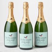 Gepersonaliseerde ploegen sparkling wijnetiket (Flessen)
