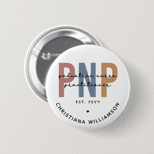 Gepersonaliseerde PNP kinderverpleegkundige Ronde Button 5,7 Cm