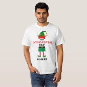 Gepersonaliseerde Podcaster Elf T-shirt (Voorkant volledig)