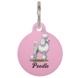 Gepersonaliseerde Poedel Hond Huisdierpenning