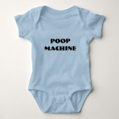 Gepersonaliseerde poepmachine Baby Bodysuit (Voorkant)