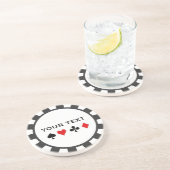 Gepersonaliseerde Poker Chip onderzetters (Zijkant)
