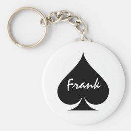 Gepersonaliseerde poker sleutelhanger met ruimte v