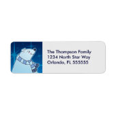 Gepersonaliseerde Polar Beer retour adreslabels Etiket (Voorkant)