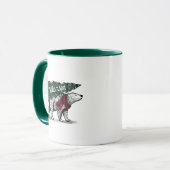 Gepersonaliseerde  Polar Beer Tree Levering Mok (Voorkant links)