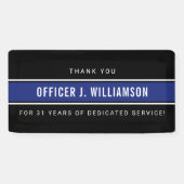 Gepersonaliseerde Politie Pensioen Viering Spandoek (Horizontaal)