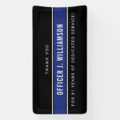 Gepersonaliseerde Politie Pensioen Viering Spandoek (Verticaal)