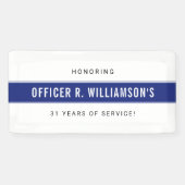 Gepersonaliseerde Politie Pensioen Viering Spandoek (Horizontaal)