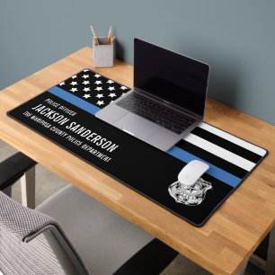 Gepersonaliseerde politieagent Department Blue Lin Bureaumat