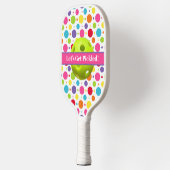 Gepersonaliseerde Polka Dots Laten we Pickleba hal Pickleball Paddle (Links)