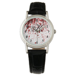 Gepersonaliseerde pols kijken Bloed Splatter Vampi Horloge