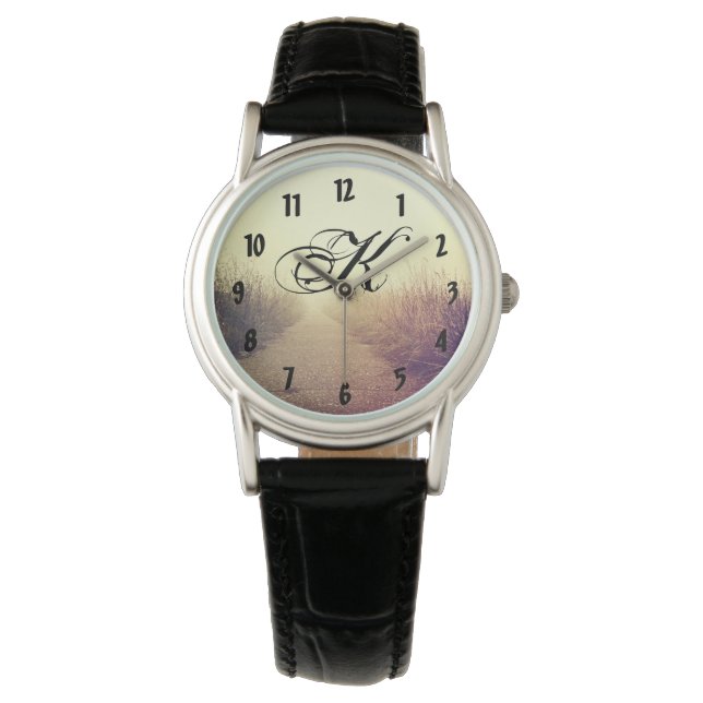Gepersonaliseerde polshorloge Sunrise Pathway P Horloge (Voorkant)
