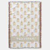 Gepersonaliseerde Pomeranian Deken (Voorkant Verticaal)