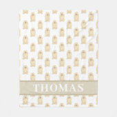 Gepersonaliseerde Pomeranian Fleece Deken (Voorkant)