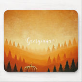 Gepersonaliseerde pompoenoogst herfstoogst muismat (Voorkant)