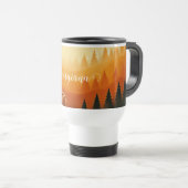 Gepersonaliseerde pompoenoogst herfstoogst reisbeker (Voorkant rechts)