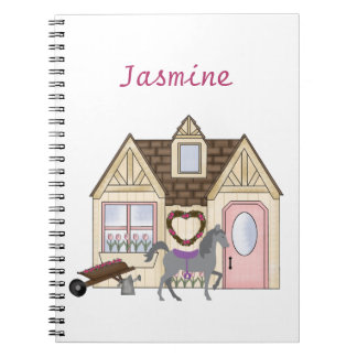 Gepersonaliseerde pony's House Horse Notitieboek