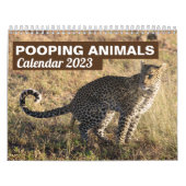 Gepersonaliseerde Pooping Dieren Kalender 2025 (Hoes)