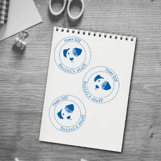 Gepersonaliseerde Pootjes Van Mijn Dingen Zelfinkt Zelfinktende Stempel