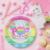 Gepersonaliseerde Pop Deze dag Papieren Bordje (Feest)