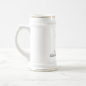 Gepersonaliseerde Portland Skyline Bierpul (Links)