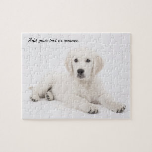 Gepersonaliseerde portret gouden honkhond: legpuzzel