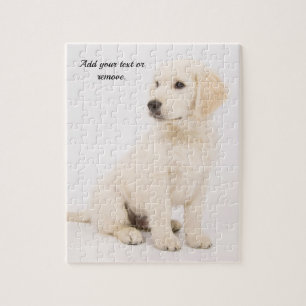 Gepersonaliseerde portret gouden honkhond: legpuzzel