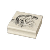 Gepersonaliseerde portretstempel 	rubberstempel (Stempel)