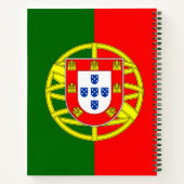 Gepersonaliseerde Portugese vlag Notitieboek (Achterkant)
