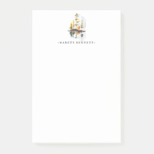 Gepersonaliseerde post haar   Rustieke herfstdenne Post-it® Notes