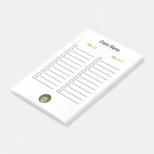 Gepersonaliseerde Post-it Notes te doen om JK 2025 (Schuin)