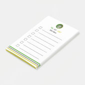 Gepersonaliseerde Post-it Notes to Do List 2025 JK (Schuin)