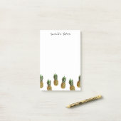 Gepersonaliseerde Post-it® notes voor ananassenlie (Op bureau)