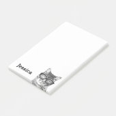 Gepersonaliseerde Post-it® notes voor kattenliefhe (Schuin)
