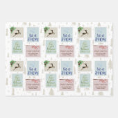 Gepersonaliseerde postailletjes en rotatiebalk inpakpapier vel (Voorkant)