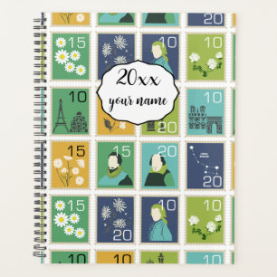 Gepersonaliseerde postzegels Planner Notitieboek